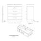 Kummut Aatrium Malibu, 86x41x92 cm, valge цена и информация | Kummutid | hansapost.ee