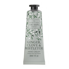 Kätekreem The Scottish Fine Soaps Ginger Clove &amp; Mistletoe, 30 ml hind ja info | Kehakreemid, kehaõlid ja losjoonid | hansapost.ee
