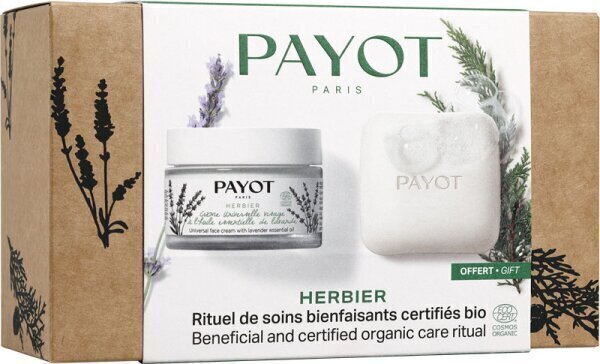Komplekt Payot Herbier naistele: tahke seep, 85 g + kehakreem, 50 ml hind ja info | Näopuhastusvahendid | hansapost.ee