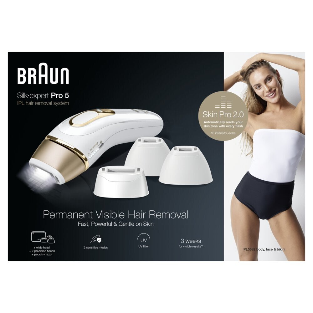 Braun PL5382 Silk-Expert Pro 5 IPL hind ja info | Raseerijad, epilaatorid ja fotoepilaatorid | hansapost.ee