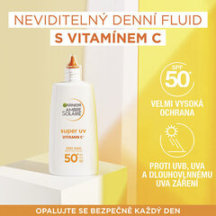 Näokreem Garnier Vitamin C SPF 50+ Ambre Solaire, 40 ml hind ja info | Päikesekaitse ja päevitusjärgsed kreemid | hansapost.ee