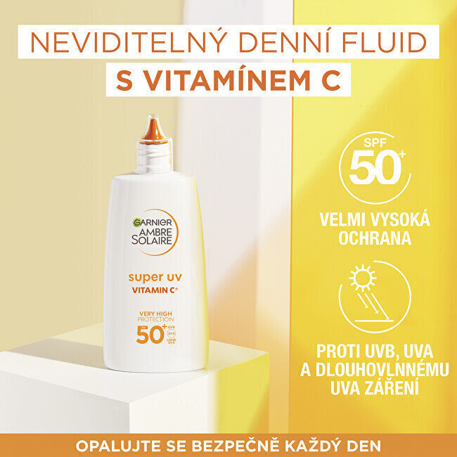 Näokreem Garnier Vitamin C SPF 50+ Ambre Solaire, 40 ml hind ja info | Päikesekaitse ja päevitusjärgsed kreemid | hansapost.ee