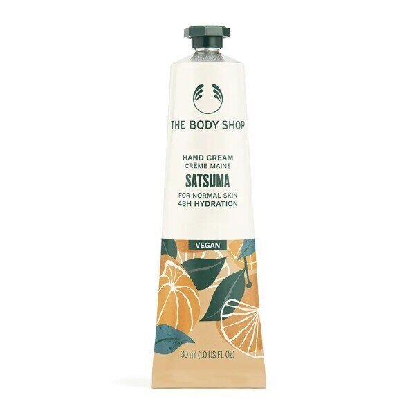 Kätekreem The Body Shop Satsuma, 30 ml hind ja info | Kehakreemid, kehaõlid ja losjoonid | hansapost.ee