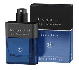 Tualettvesi Bugatti Performance Deep Blue EDT meestele, 100 ml hind ja info | Parfüümid meestele | hansapost.ee