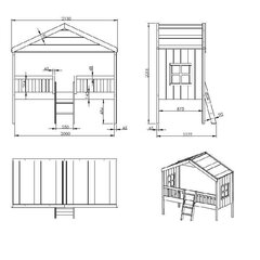 Детская кровать Aatrium House, белая цена и информация | Детские кровати | hansapost.ee