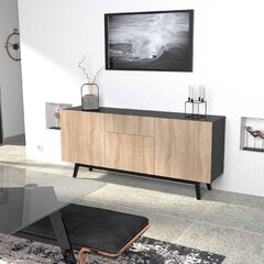 Комод Aatrium Home, 180x42x80 см, коричневый/черный цена и информация | Комоды | hansapost.ee