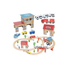 Puidust raudtee - rööbastee 22418 hind ja info | Arendavad laste mänguasjad | hansapost.ee
