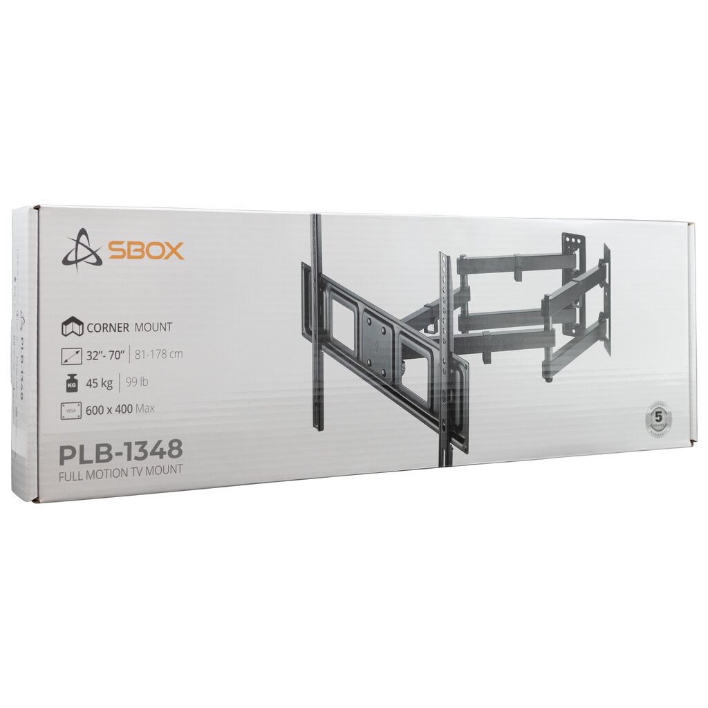 Sbox PLB-1348-2 (37-63|60kg|800x400) цена и информация | Teleri seinakinnitused ja hoidjad | hansapost.ee