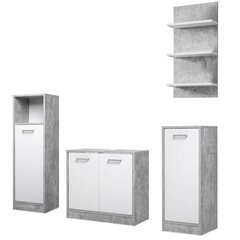 Комплект шкафчиков для ванной Aatrium Madeira, серый цена и информация | Комплекты в ванную | hansapost.ee