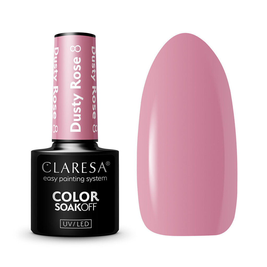 Claresa hübriidlakk dusty rose 8 -5g hind ja info | Küünelakid ja küünelakieemaldajad | hansapost.ee