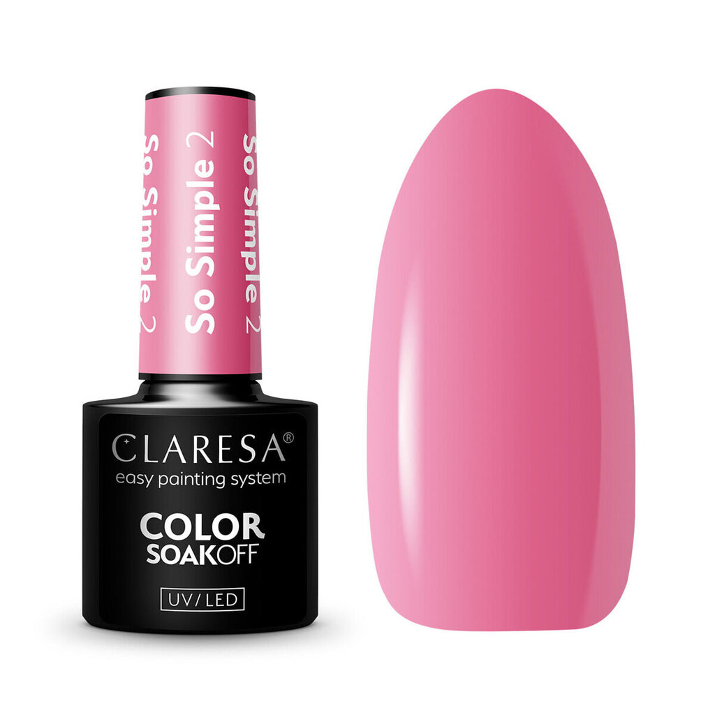 Küünelakk Claresa Color Soak Off Gel Polish Love Story 2, 5 g цена и информация | Küünelakid ja küünelakieemaldajad | hansapost.ee