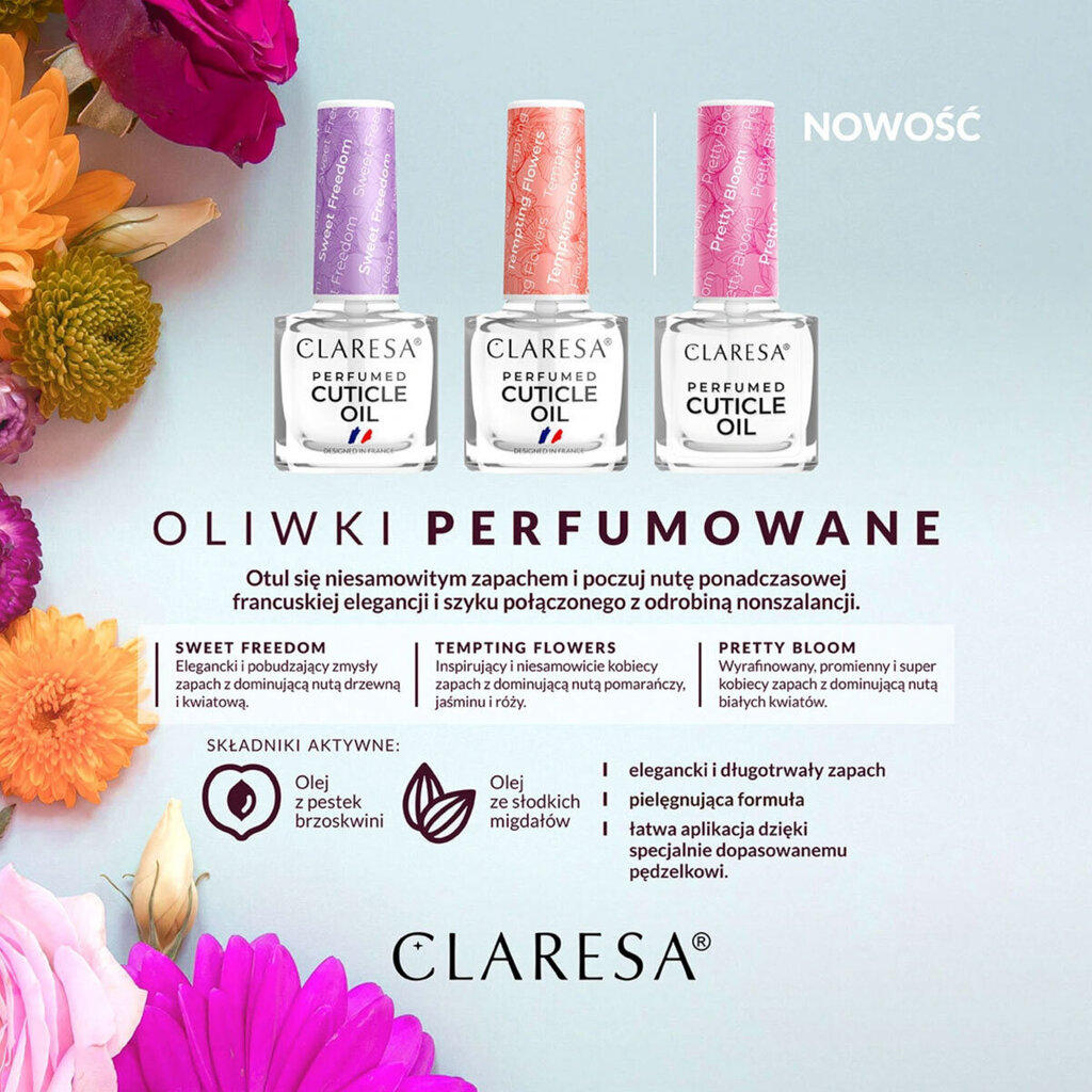 Lõhnastatud küüneõli Claresa Pretty Bloom, 5ml цена и информация | Küünelakid ja küünelakieemaldajad | hansapost.ee