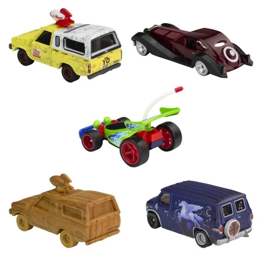 Automudelite komplekt Mattel Hot Wheels Disney 100 Anniversary, 5 tk. hind ja info | Mänguasjad poistele | hansapost.ee