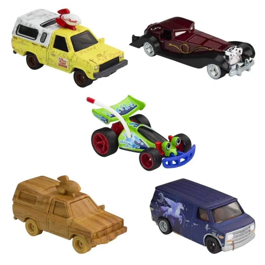 Automudelite komplekt Mattel Hot Wheels Disney 100 Anniversary, 5 tk. hind ja info | Mänguasjad poistele | hansapost.ee