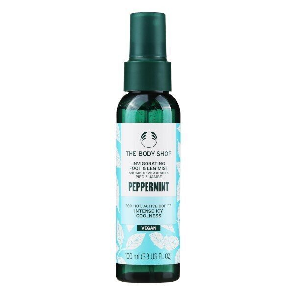 Jahutav ja värskendav jalasprei The Body Shop Peppermint, 100 ml цена и информация | Kehakreemid, kehaõlid ja losjoonid | hansapost.ee