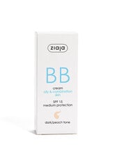 BB näokreem rasusele ja kombineeritud nahale Ziaja BB Active, Dark Peach, 50 ml hind ja info | Näokreemid | hansapost.ee