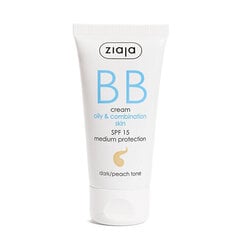 BB крем для жирной и комбинированной кожи Ziaja BB Active, Dark Peach, 50 мл цена и информация | Кремы для лица | hansapost.ee