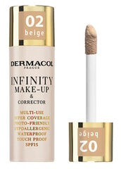 Peitekreem Dermacol Infinity, 02 Beige hind ja info | Jumestuskreemid ja puudrid | hansapost.ee