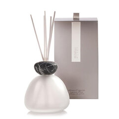 Емкость для домашнего аромата с палочками Millefiori Milano Marble Glass Frosted Black, 400 мл цена и информация | Ароматы для дома | hansapost.ee
