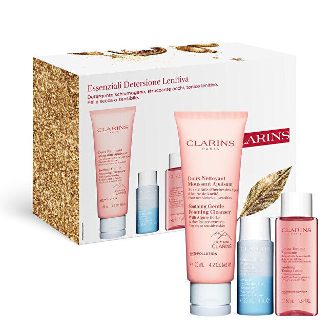 Kosmeetikakomplekt Clarins: puhastusvahend, 125 ml + silmameigieemaldaja, 30 ml + toonik, 50 ml hind ja info | Näopuhastusvahendid | hansapost.ee