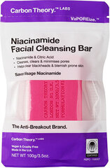 Näoseep Carbon Theory Niacinamide facial cleansing soap, 100 g hind ja info | Seebid | hansapost.ee
