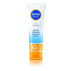 Päikesekreem näole Nivea Uv Shine Control Face, 50 ml цена и информация | Кремы от загара | hansapost.ee