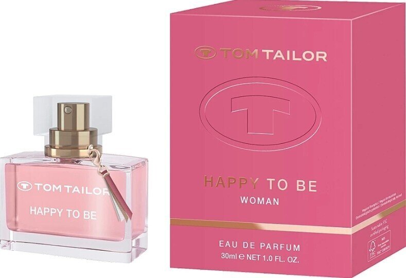 Parfüümvesi Tom Tailor Happy To Be EDP naistele, 50 ml цена и информация | Parfüümid naistele | hansapost.ee