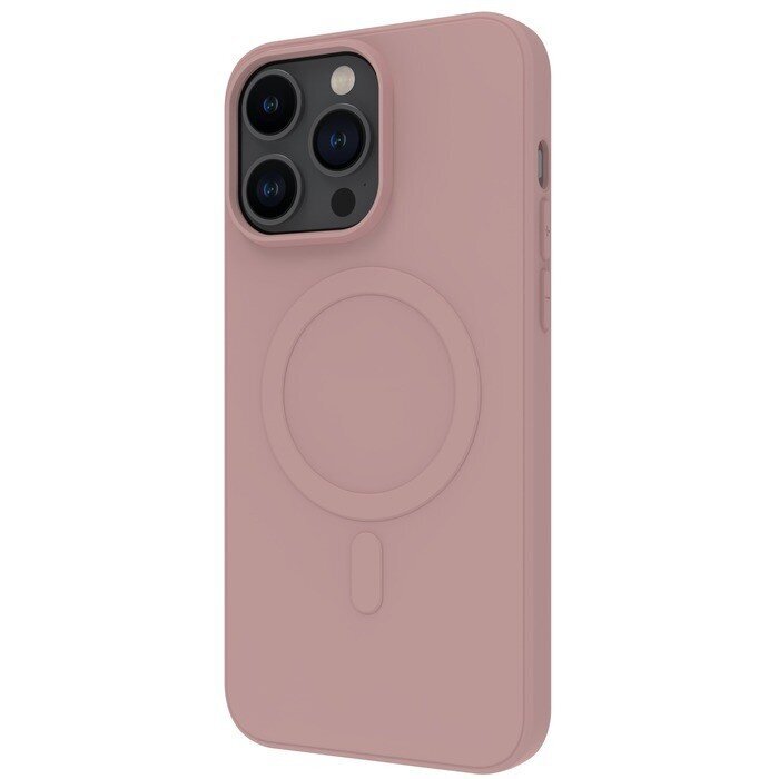 Apple iPhone 15 Pro Max MagSafe Soft Touch Cover By Muvit Chalk Pink hind ja info | Telefonide kaitsekaaned ja -ümbrised | hansapost.ee