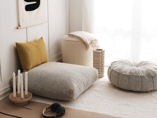 Мешок для сидения Dokuma, серый цена и информация | Кресла-мешки и пуфы | hansapost.ee