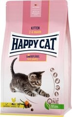 Happy Cat Kitten Geflügel, 4 kg price and information | Kassi kuivtoit ja kassikrõbinad | hansapost.ee