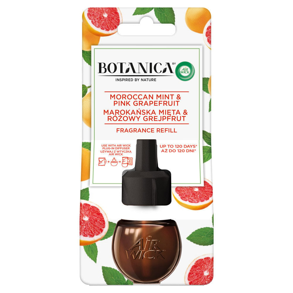 Air Wick õhuvärskendaja täide piparmündi ja roosa greibiga Botanica, 19 ml цена и информация | Õhuvärskendajad | hansapost.ee