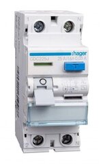 Автоматический выключатель остаточного тока CDC225J 25A 30mA AC 2P Hager цена и информация | Выключатели, розетки | hansapost.ee