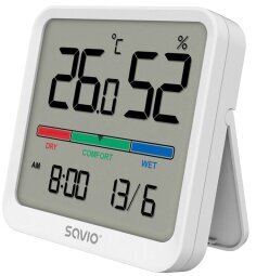 Digitaalne termomeeter Savio Temperatuuri- ja niiskusandur цена и информация |  Termomeetrid ja niiskuse mõõtjad | hansapost.ee