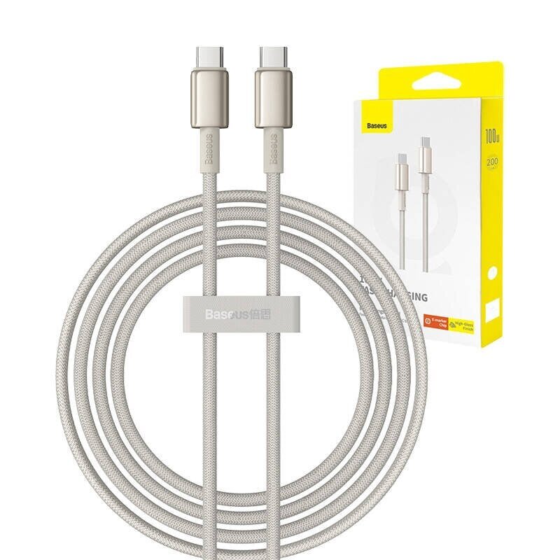 Kaabel USB-C to USB-C Baseus Tungsten, 2m hind ja info | Mobiiltelefonide kaablid | hansapost.ee