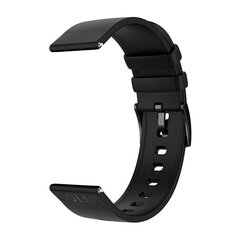 Силиконовый ремешок для умных часов Colmi, черный, 22 мм цена и информация | Аксессуары для смарт-часов и браслетов | hansapost.ee