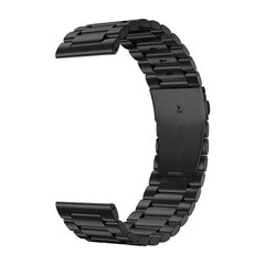Colmi Stainless Steel Smartwatch Strap Black hind ja info | Nutikellade aksessuaarid ja tarvikud | hansapost.ee