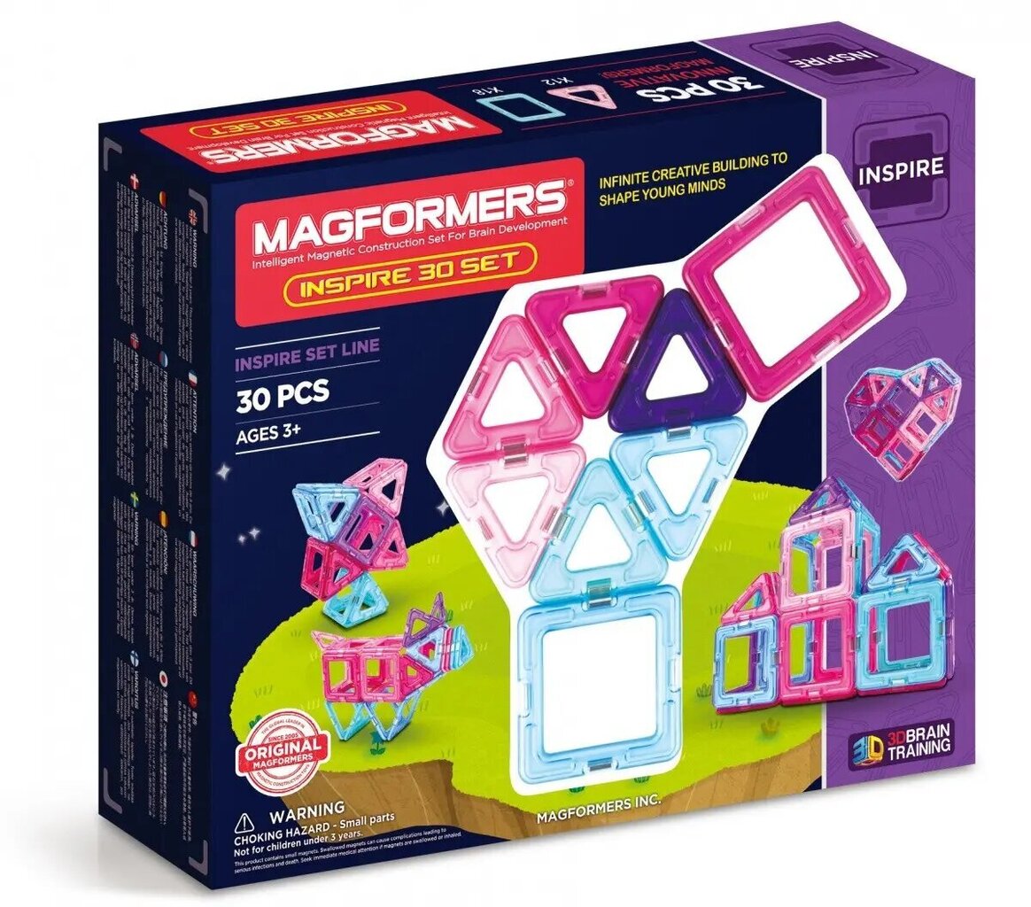 Magnetkonstruktor Magformers Inspire 30 tk hind ja info | Klotsid ja konstruktorid | hansapost.ee