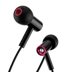 XO wired earphones EP49 jack 3,5 mm black цена и информация | Наушники | hansapost.ee