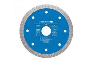 Teemantketas keraamilistele plaatidele 115 mm, HT6D721, Hogert hind ja info | Käsitööriistad | hansapost.ee