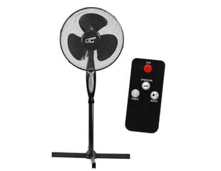 Standing Fan WT03 40W 16" black 3 modes with remote control HQ цена и информация | Вентиляторы | hansapost.ee