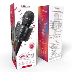 Forever Bluetooth microphone with speaker BMS-300 Lite black цена и информация | Forever Внешние аксессуары для компьютеров | hansapost.ee