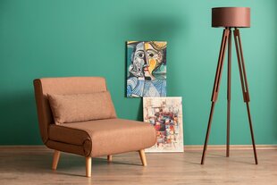 Tugitool-voodi Folde Single, pruun цена и информация | Кресла для отдыха | hansapost.ee
