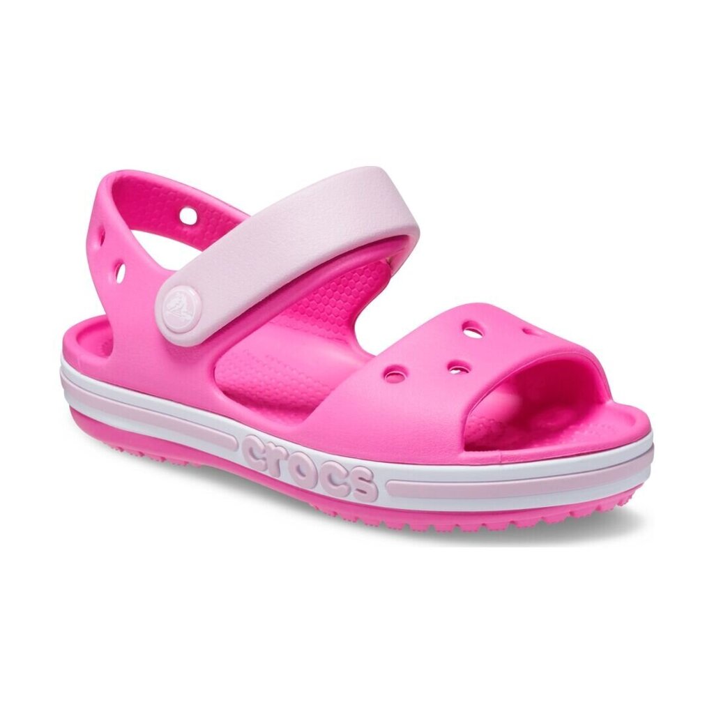 Crocs™ tüdrukute sandaalid BAYABAND, roosa цена и информация | Sandaalid lastele | hansapost.ee