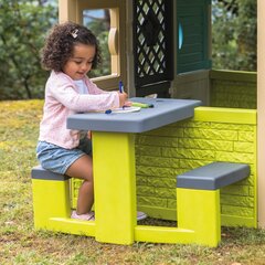 Детский столик для пикника для садового домика Smoby, зеленый цена и информация | Детские домики | hansapost.ee