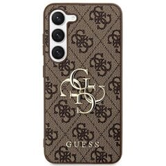 Чехол Guess для S24 S921 GUHCS24S4GMGBR hardcase 4G Big Metal Logo коричневый цена и информация | Чехлы для телефонов | hansapost.ee