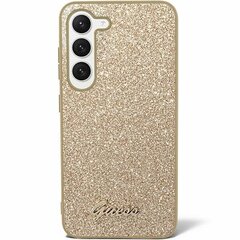 Guess GUHCS24LHGGSHD S24 Ultra S928 złoty|gold hardcase Glitter Script цена и информация | Чехлы для телефонов | hansapost.ee