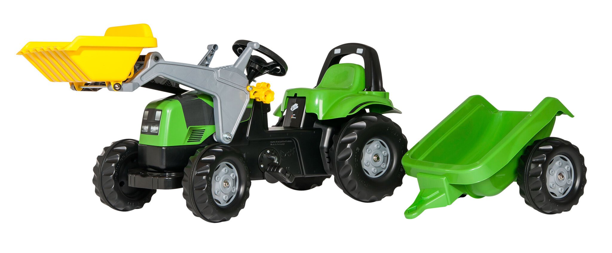 Laste traktor pedaalide, kopa ja haagisega Rolly Toys rollyKid Deutz-Fahr Agropuls 420 цена и информация | Mänguasjad poistele | hansapost.ee