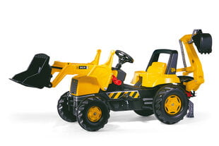 Педальный трактор с двумя ковшами Rolly Toys rollyJunior JCB цена и информация | Игрушки для мальчиков | hansapost.ee