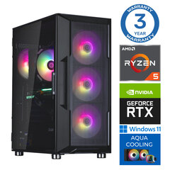 INTOP AQUA Ryzen 5 7600X 16GB DDR5 2TB SSD M.2 NVME+2TB RTX3060 12GB WIN11 hind ja info | Lauaarvutid | hansapost.ee