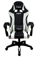 Игровое кресло R-Sport K3, с функцией массажа, белое/черное цена и информация | Офисные кресла | hansapost.ee